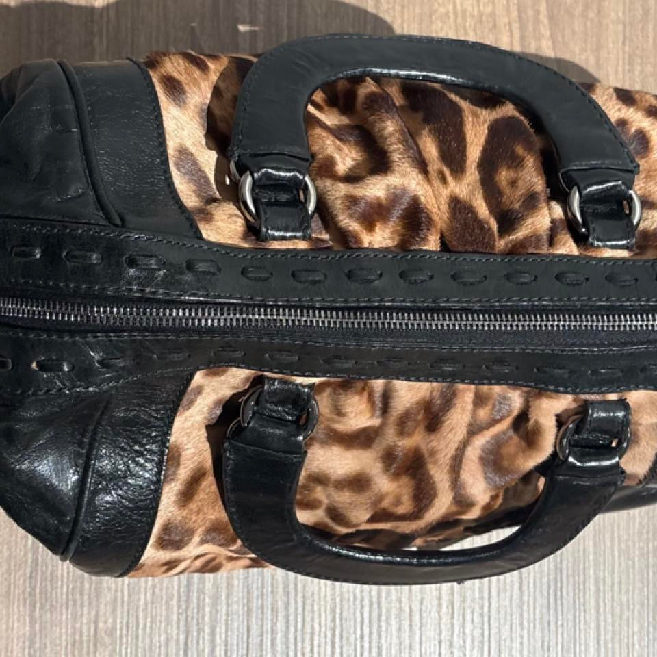 dolce & gabbana miss romantique leopard calf hair bag