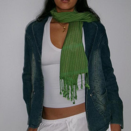 deadstock vintage stripe scarf