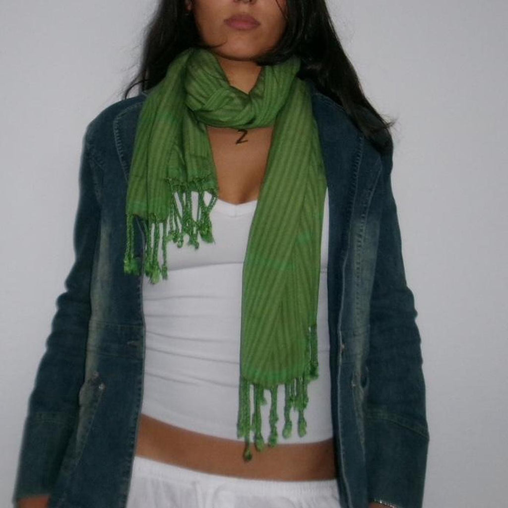deadstock vintage stripe scarf